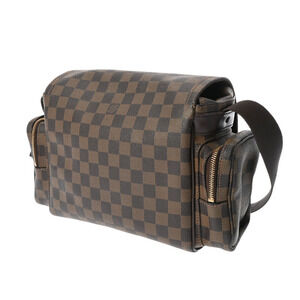 Louis Vuitton Brown Shoulder Melville Canvas Reporter Bag Damier